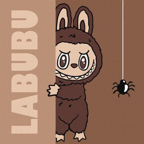 Malowanie po numerach - Labubu: Zabawa w chowanego