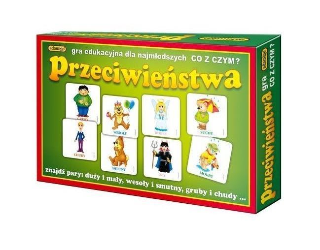 Przeciwieństwa. 3 zabawy edukacyjne, Adamigo
