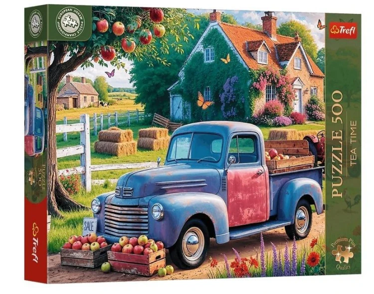 Puzzle 500 Tea Time: Samochód farmera TREFL, Trefl