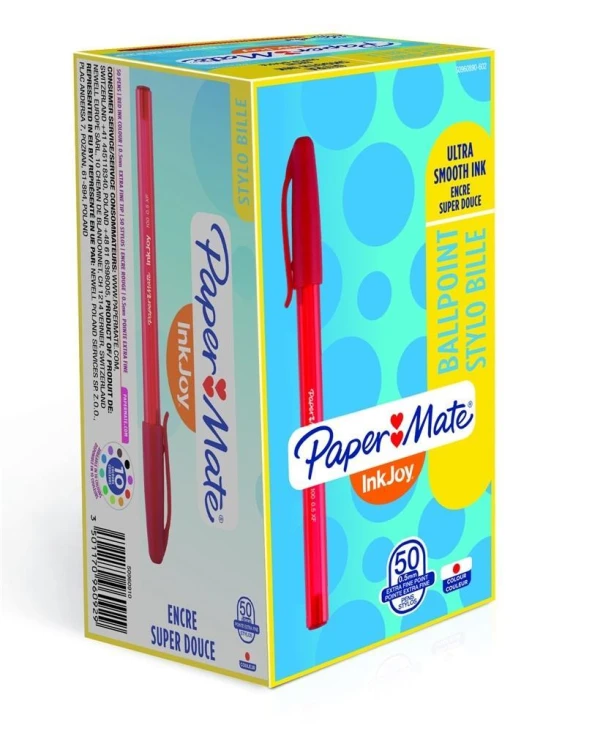 Długopis InkJoy czerwony (50szt), Paper Mate