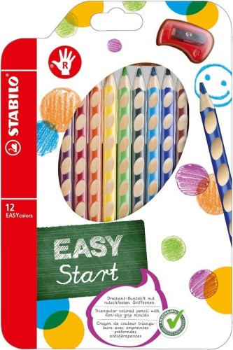 Kredki drewniane Easycolors R 12 kolorów, Stabilo