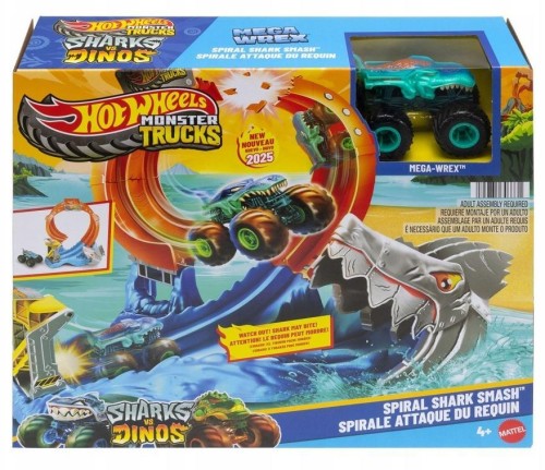 Hot Wheels Monster Trucks Pętla rekina Tor z kraks