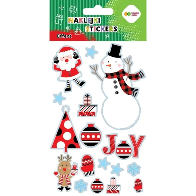 Naklejki Xmas joy 10x20cm HAPPY COLOR, GDD