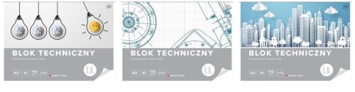 Blok techniczny A3/10K (10szt), INTERDRUK