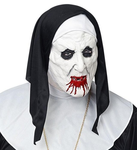 Maska na Halloween Zakonnica