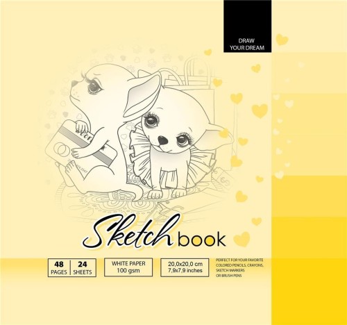 Szkicownik 200x200/48K 100g TW FRESH, Fresh