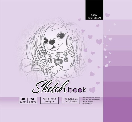 Szkicownik 200x200/48K 100g TW FRESH, Fresh