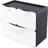 Przybornik nabiurkowy 3 - komorowy czarny, Olife