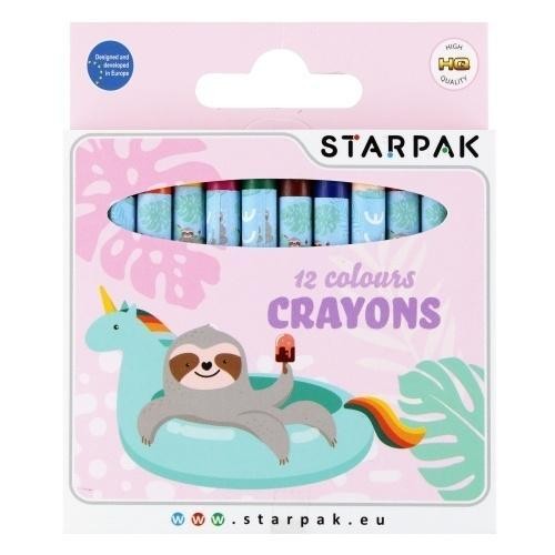 Kredki woskowe 12 kolorów Koala, STARPAK