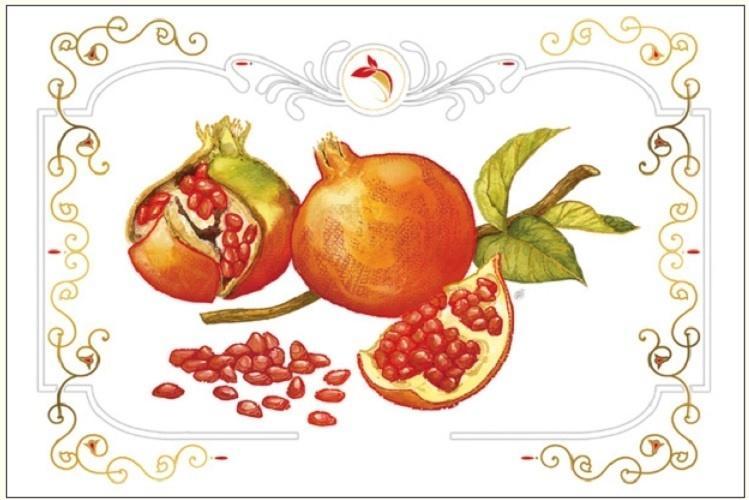Karnet 12x18cm + koperta Granat