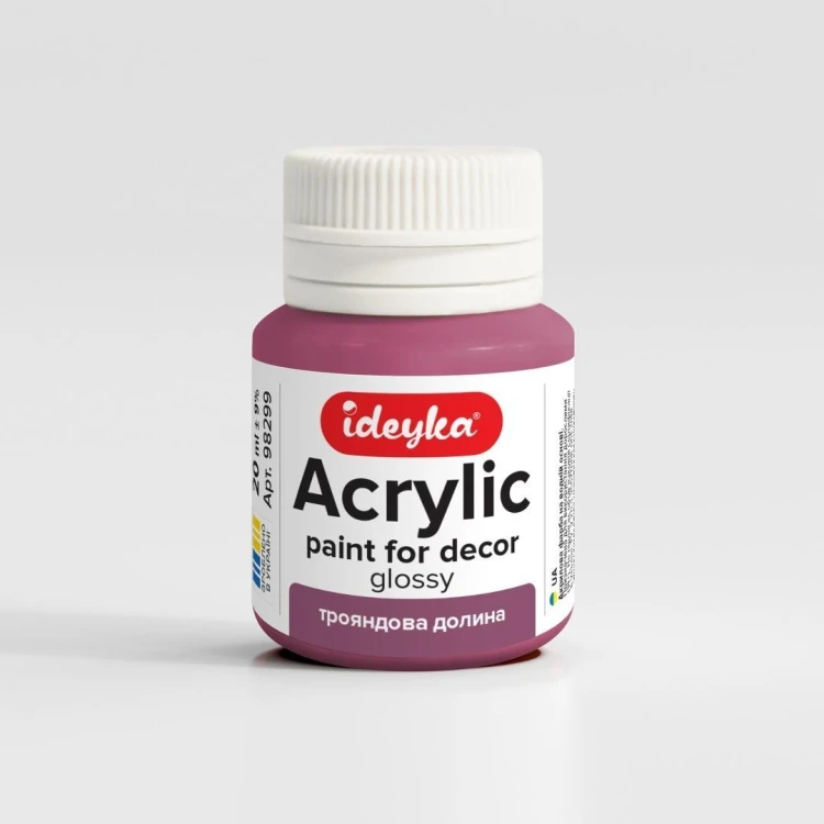 Farba akrylowa Różowa dolina 20ml, Ideyka