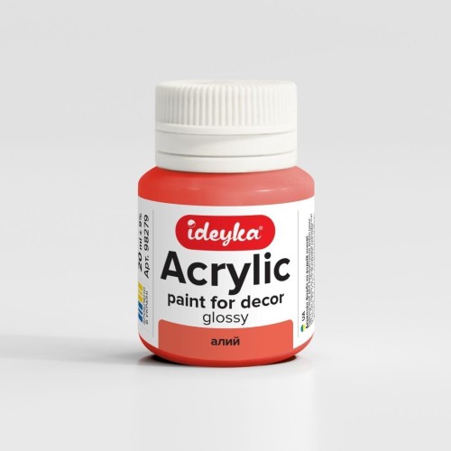 Farba akrylowa Szkarłatny 20ml, Ideyka