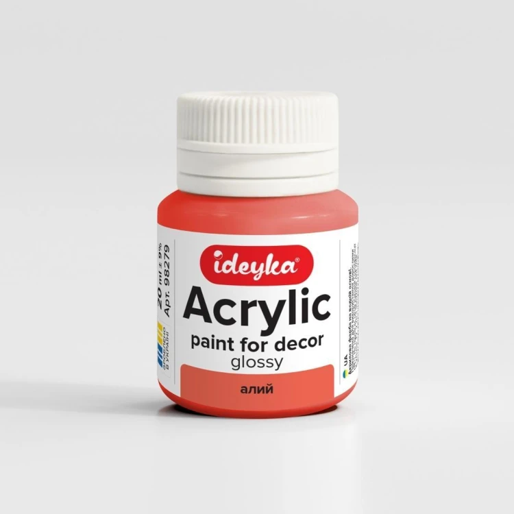 Farba akrylowa Szkarłatny 20ml, Ideyka