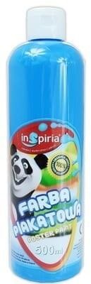Farba plakatowa niebieska 500ml, InSpiria