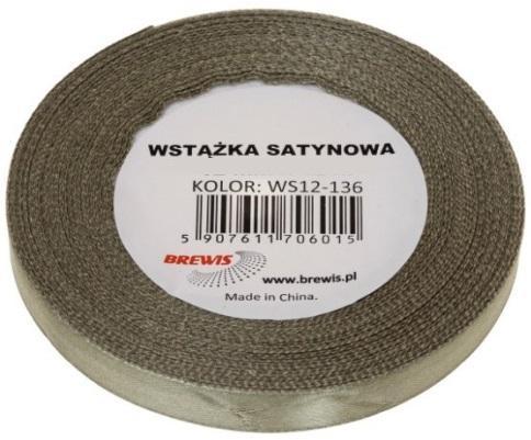 Wstążka satynowa khaki 25mm x 32m