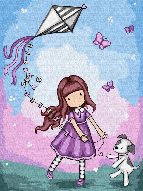 Malowanie po numerach - Dont Fly Away Kids 30x40cm