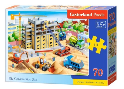 Puzzle 70 Big Construction Site CASTOR, Castorland
