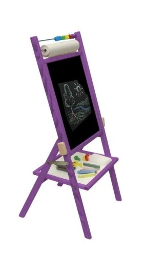 Tablica obrotowa z rolką papieru fioletowa, 3toysm