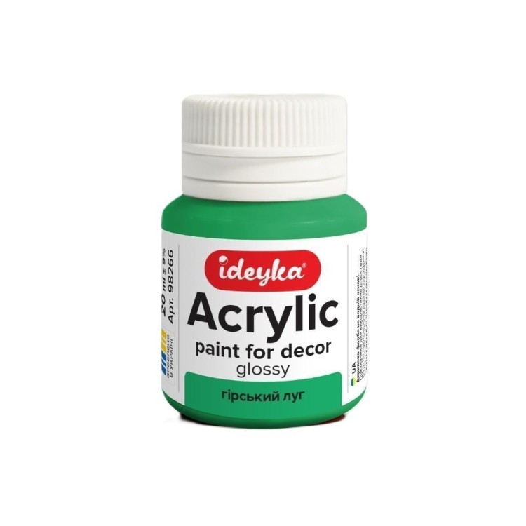 Farba akrylowa Górska łąka 20ml, Ideyka