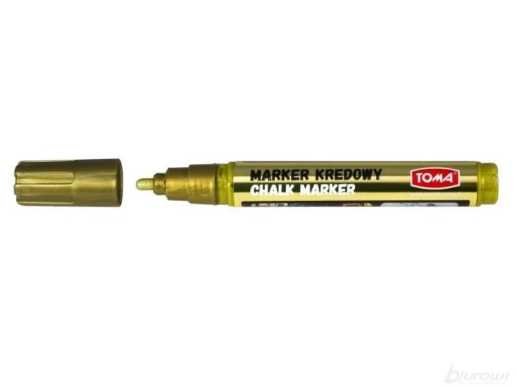 Marker kredowy 4,45 mm złoty TOMA, TOMA