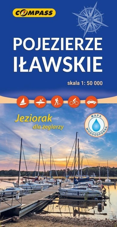 Mapa turystyczna - Pojezierze Iławskie laminowana
