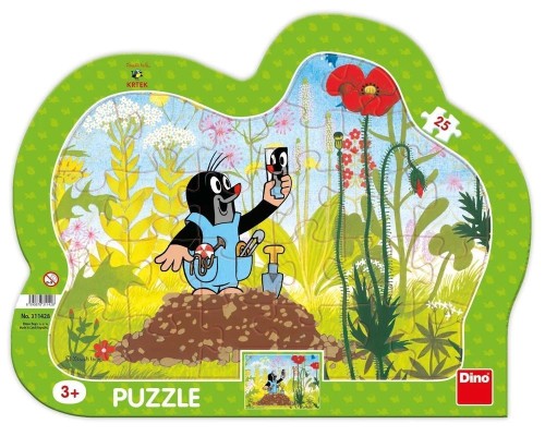 Puzzle ramkowe 25 Krecik i spodenki, Dino Toys