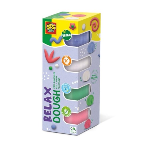 Plastelina Relax 4x90g, SES