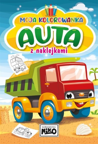 Moja kolorowanka z naklejkami Auta, Artur Rajch