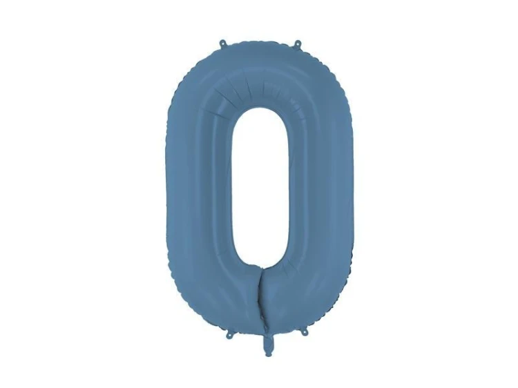 Balon foliowy cyfra 0 86cm granat