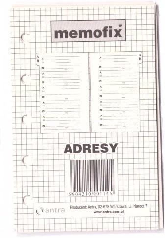 Wkład do organizera MEM/M Adresy ANTRA, Antra