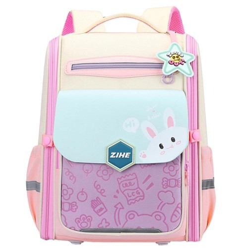 Plecak szkolny Królik pastel 21L, Leantoys