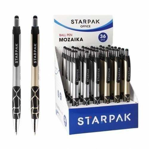 Długopis automatyczny Mozaika (36szt), STARPAK