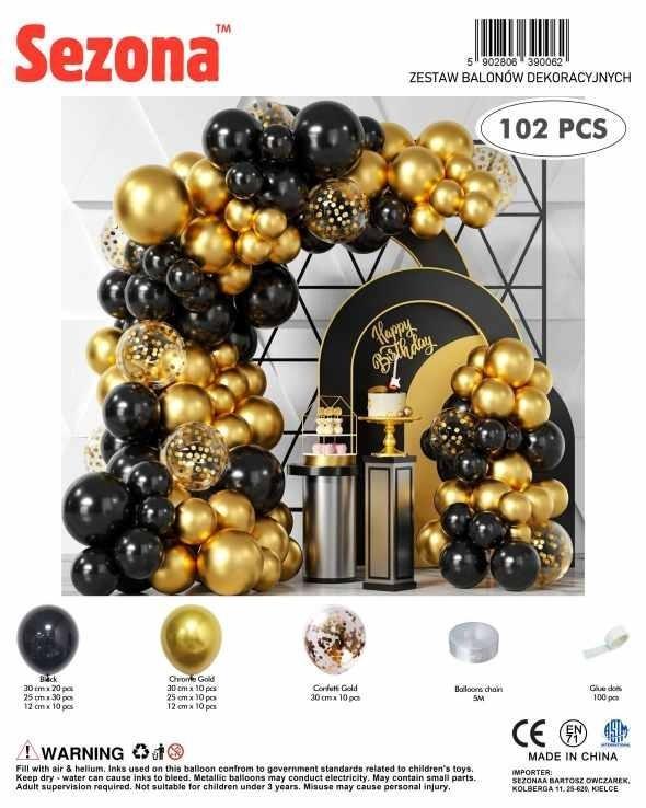 Balony 102szt