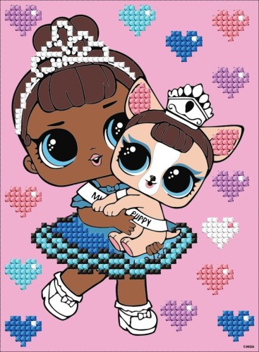 Diamnetowa mozaika - LOL Miss Baby 15x20cm, Ideyka