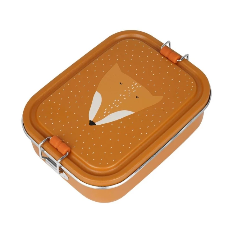 Lunch box stalowy mały Lis