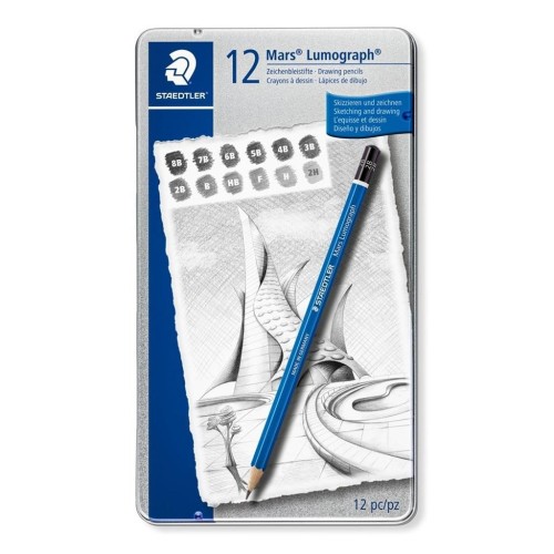 Ołówek Lumograph 8B-2H 12szt STAEDTLER, Staedtler