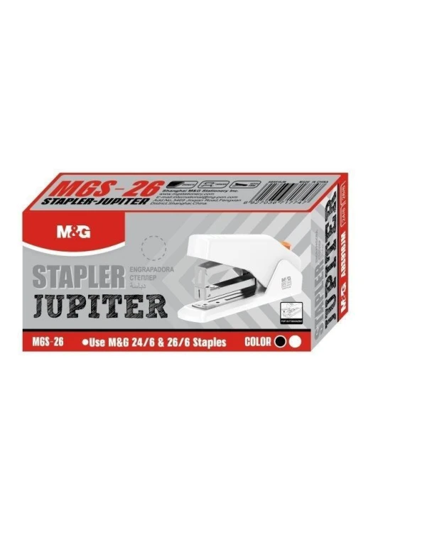 Zszywacz Power Saving Jupiter 24/6 25K czarny M&G
