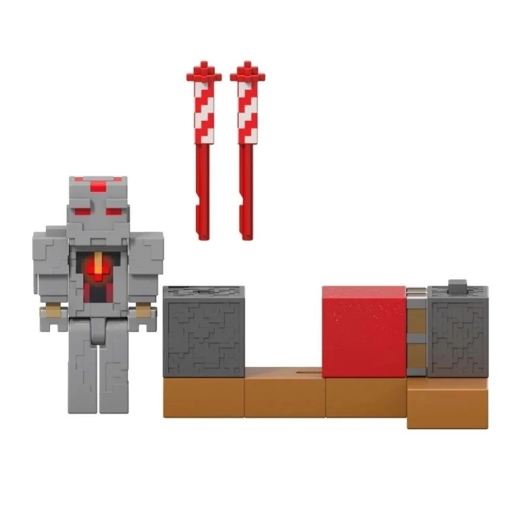 Minecraft Wyrzutnia fajerwerków + figurka Zestaw