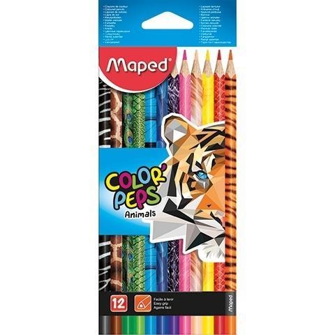 Kredki Colorpeps Animals 12 kolorów MAPED, Maped