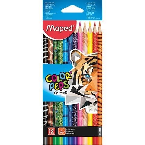 Kredki Colorpeps Animals 12 kolorów MAPED, Maped