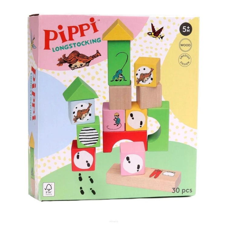 Klocki drewniane Pippi, MICKI