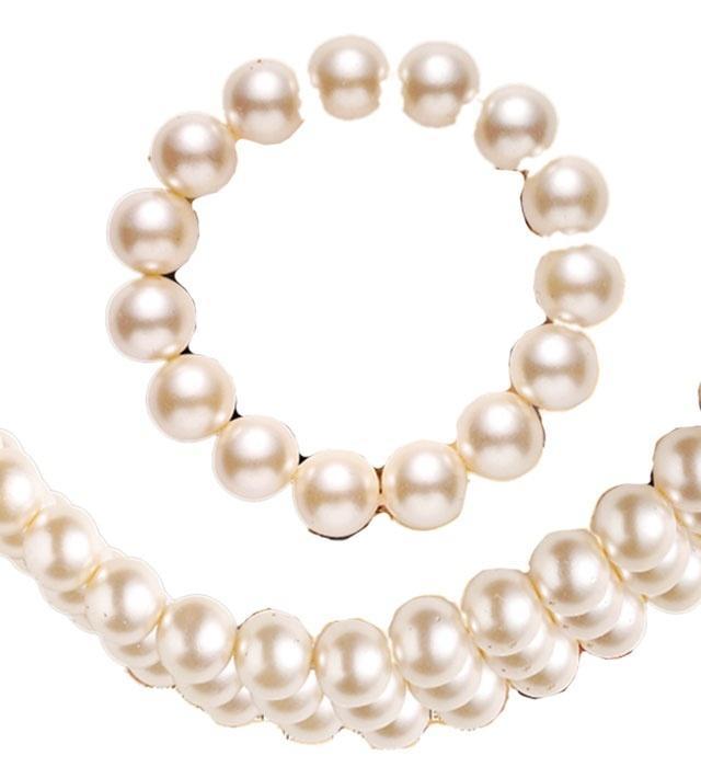 Choker i bransoletka perłowa