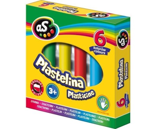 Plastelina 6 kolorów AS, ASTRA papiernicze
