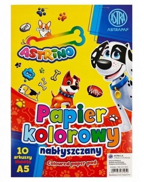 Zeszyt papierów kolorowych nabłyszczanych (10szt)