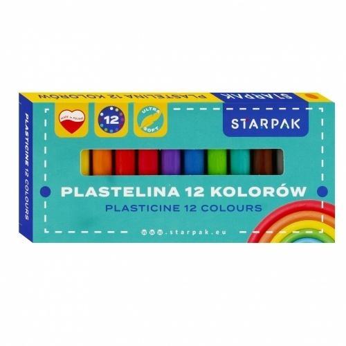 Plastelina 12 kolorów School, STARPAK