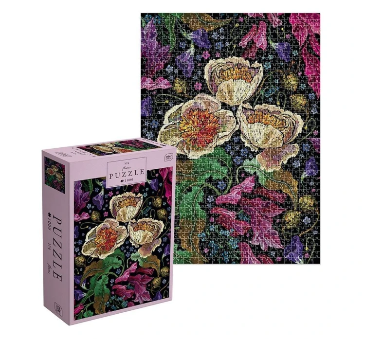 Puzzle 1000 Flowers 4, INTERDRUK