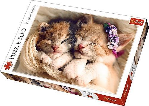 Puzzle 500 Śpiące kotki TREFL, Trefl