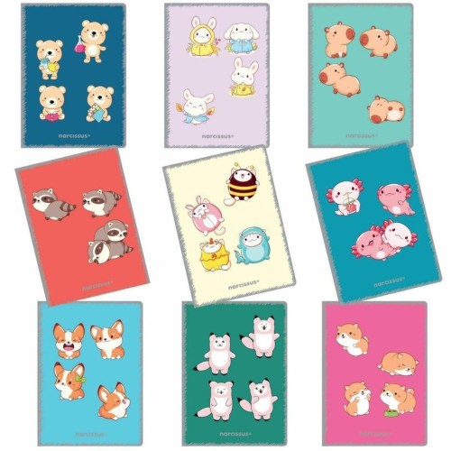 Zeszyt A5/60K kratka 80g (9szt) NARCISSUS