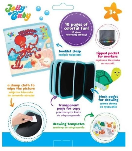 Książeczka kolorowy Ocean, Jollybaby