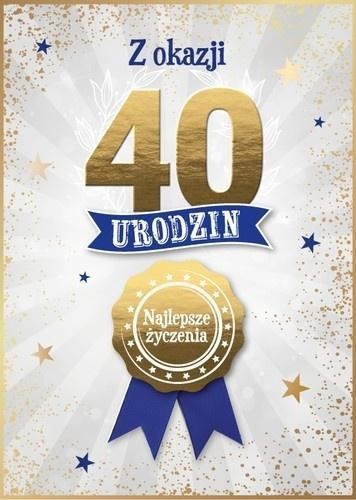 Karnet Urodzinowy 40